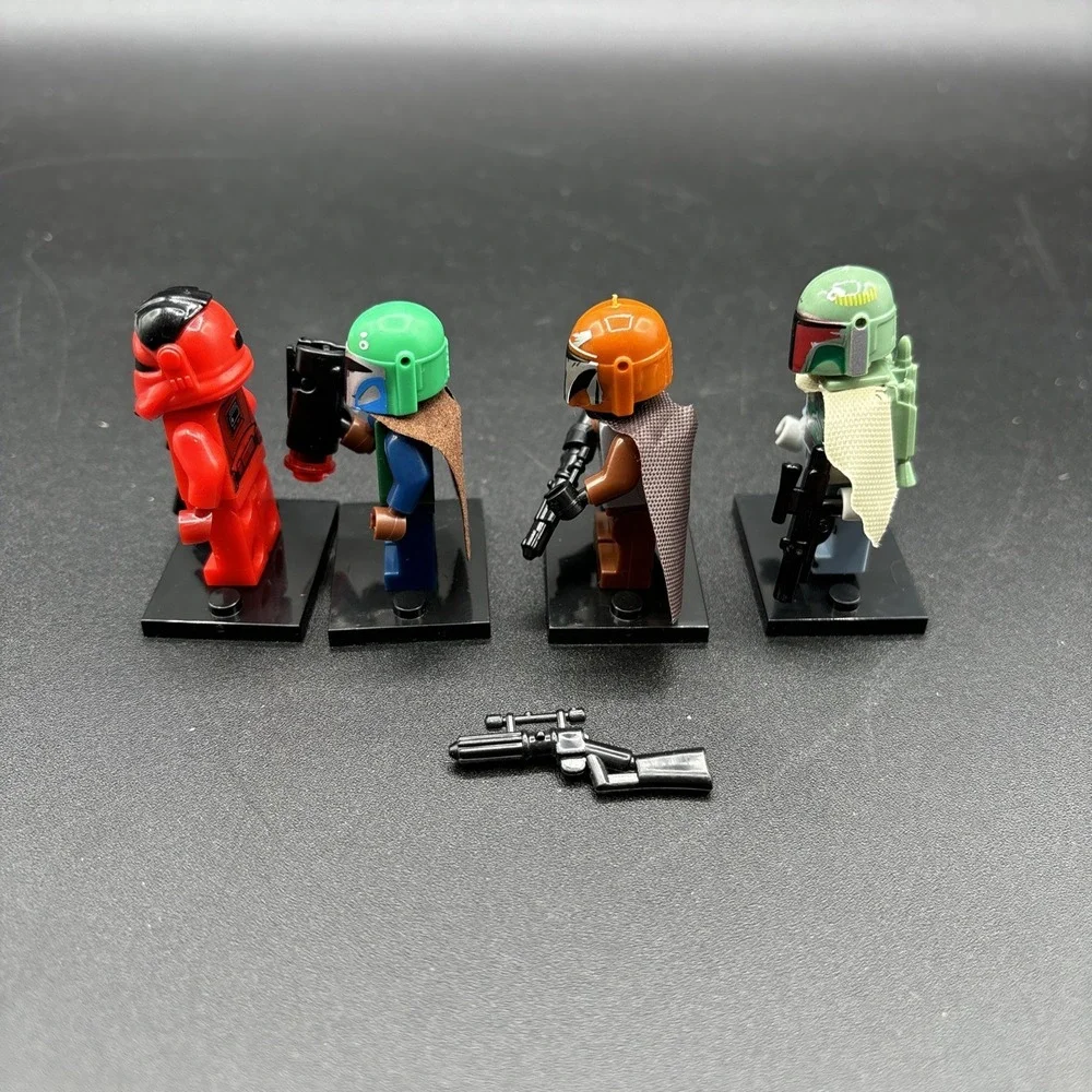 Lego Star Wars Custom Minifigure Lot Boba Fett Mandalorian Tribe Warrior Vonreg